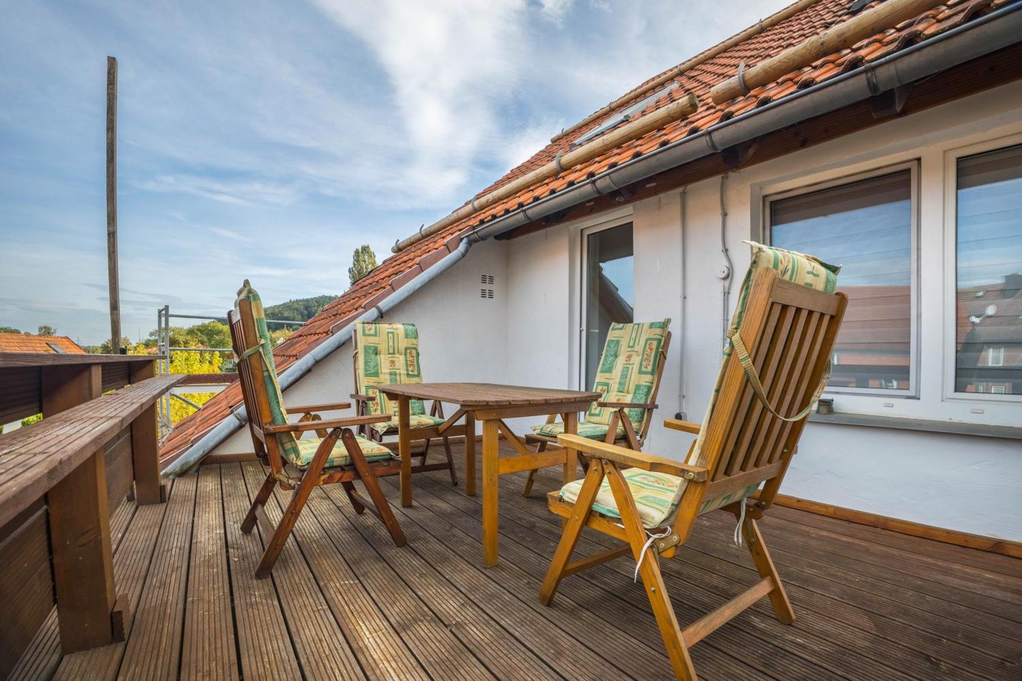 Ferienwohnung Knopf Hardegsen Buitenkant foto