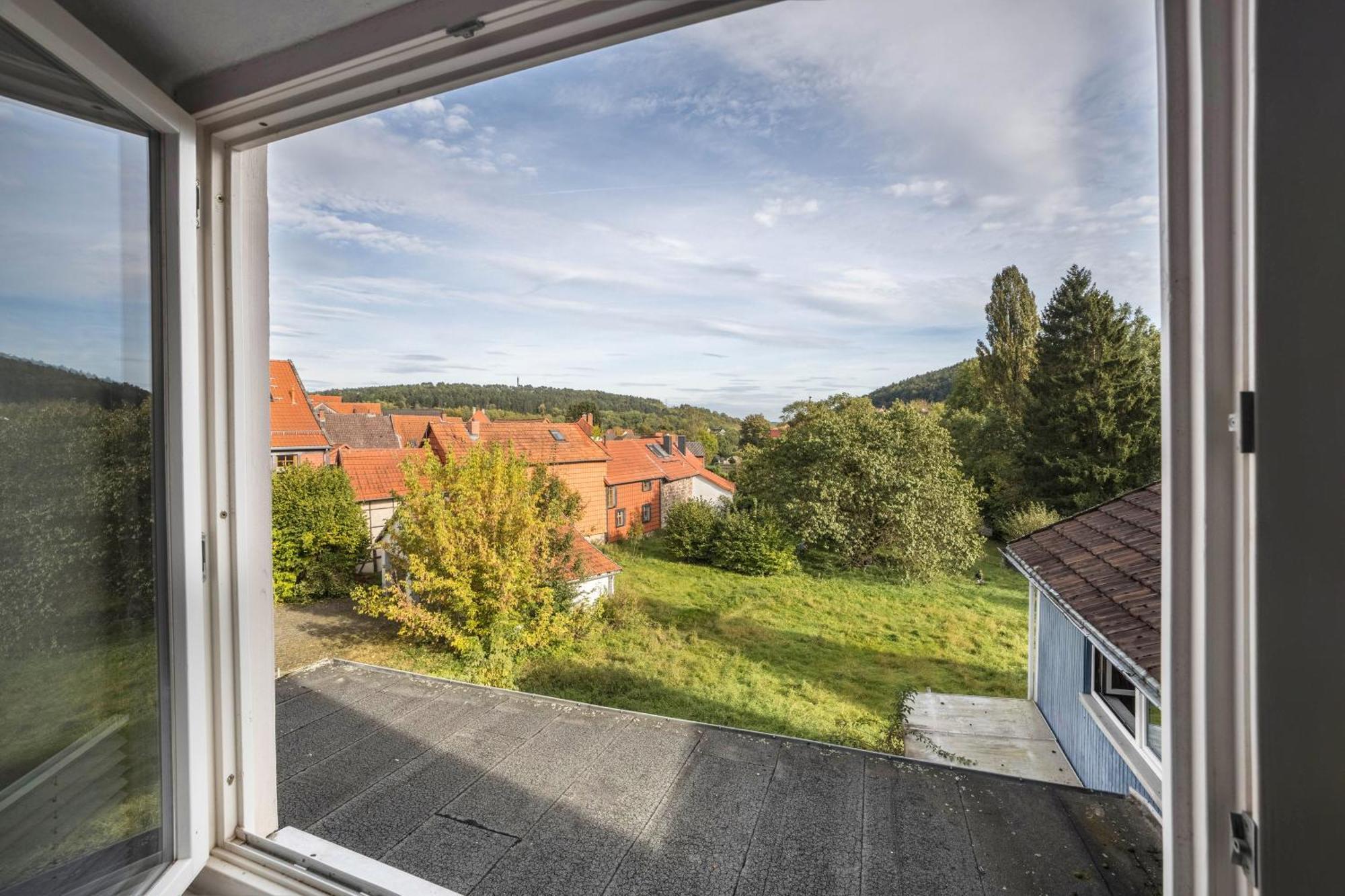 Ferienwohnung Knopf Hardegsen Buitenkant foto